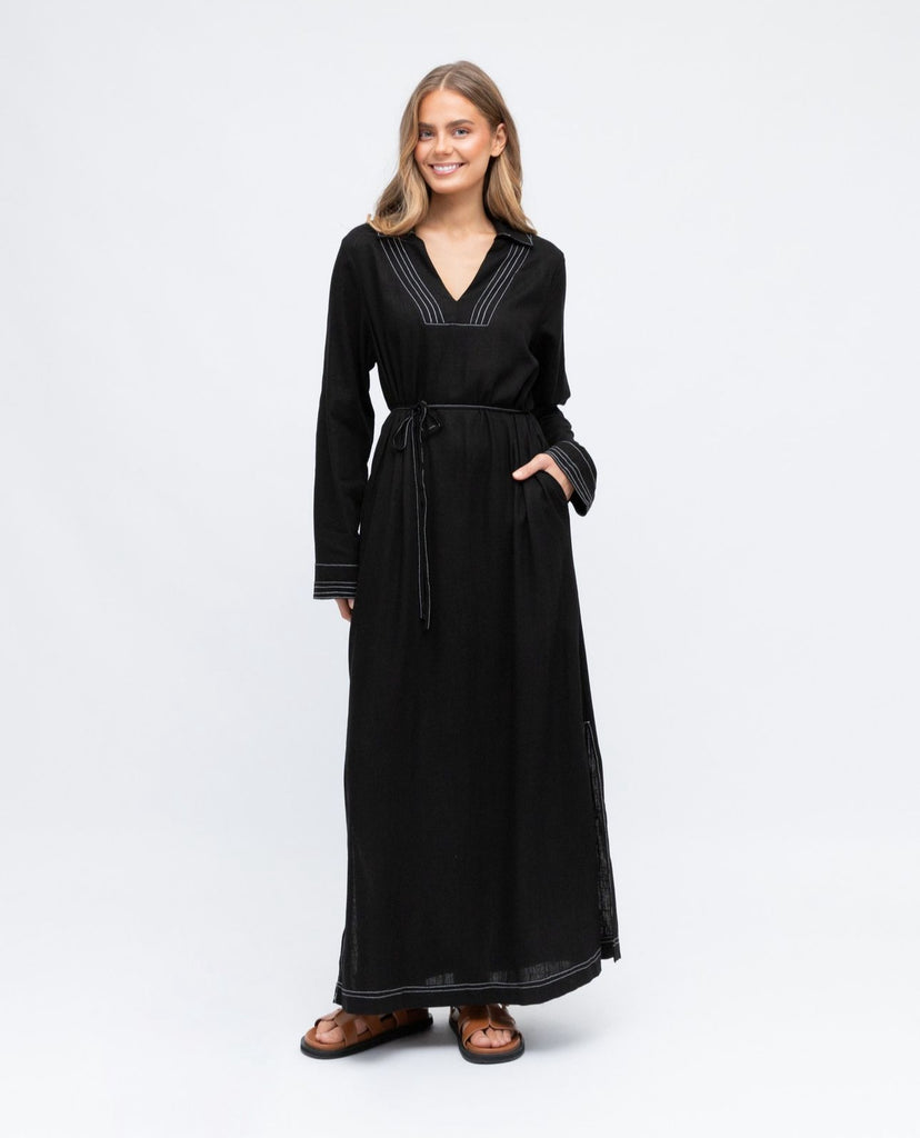 Label of Love Black Midi Dress