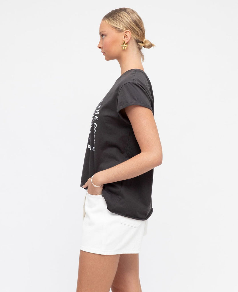 Paper Heart Black T Shirt Top